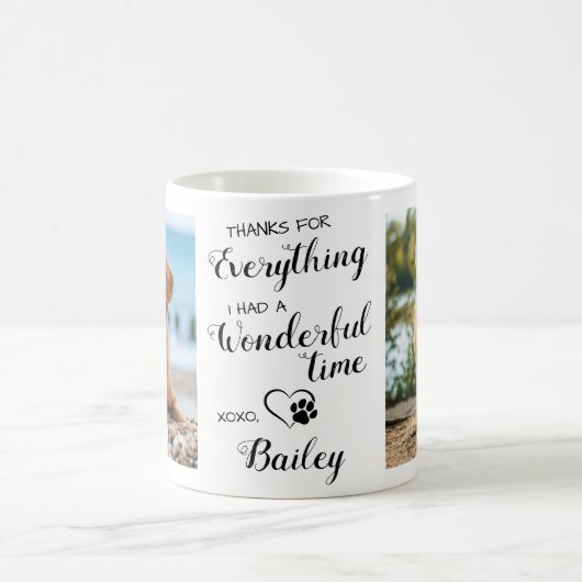 Vielen Dank für alles, was Sie für Ihr individuell Kaffeetasse (Mittel)