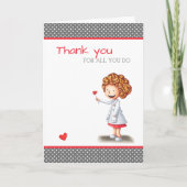 Vielen Dank für alles, was Sie medizinisch illustr Karte (Vorderseite)