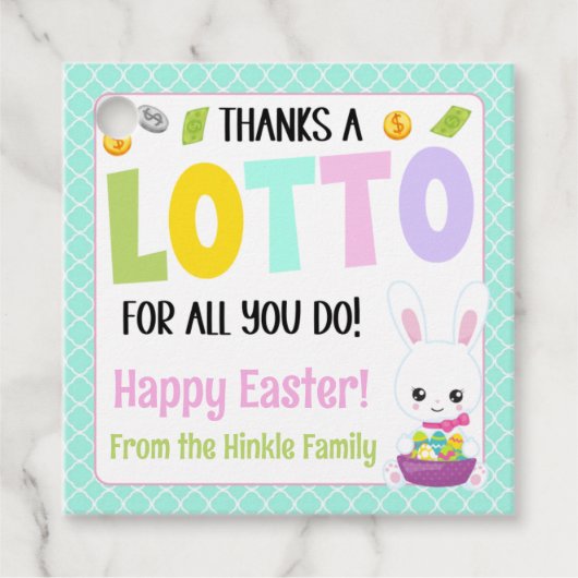 Vielen Dank für alles, was Sie tun Geschenkanhänger (Vorderseite)