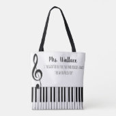 Vielen Dank für alles, was Sie tun Klavierlehrer Tasche (Rückseite)