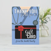 Vielen Dank für alles, was Sie tun Krankenschweste Einladung (Stehend Vorderseite)