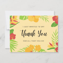 Vielen Dank für alles, was Sie tun Postkarte