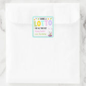 Vielen Dank für alles, was Sie tun Quadratischer Aufkleber (Tasche)