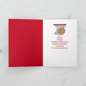 Vielen Dank für Basketball Coach Karte (Innenseite)