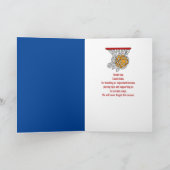 Vielen Dank für Basketball Coach Karte (Innenseite)