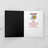 Vielen Dank für Basketball Coach Karte (Innenseite)