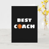 Vielen Dank für Basketball Coach Karte (Gelbe Blume)