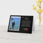 Vielen Dank für Beileid Custom Foto Spirituelles G Karte (Gelbe Blume)