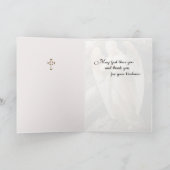 Vielen Dank für Beileid Expression Religious Angel Karte (Innenseite)