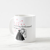 Vielen Dank für Bridesmaid, Trauzeugin Kaffeetasse (Vorderseite Links)
