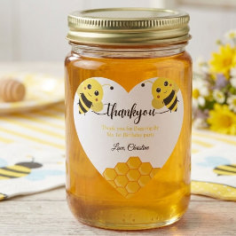 Vielen Dank für Buzz -ing an meinem ersten Bienent Herz-Aufkleber