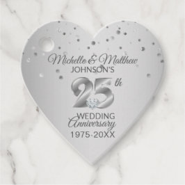 Vielen Dank für das 25. Jahr Silver Wedding Jubilä Geschenkanhänger