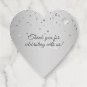 Vielen Dank für das 25. Jahr Silver Wedding Jubilä Geschenkanhänger (Rückseite)