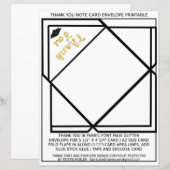 Vielen Dank für das Abschluss Note Card Envelope P (Vorne/Hinten)