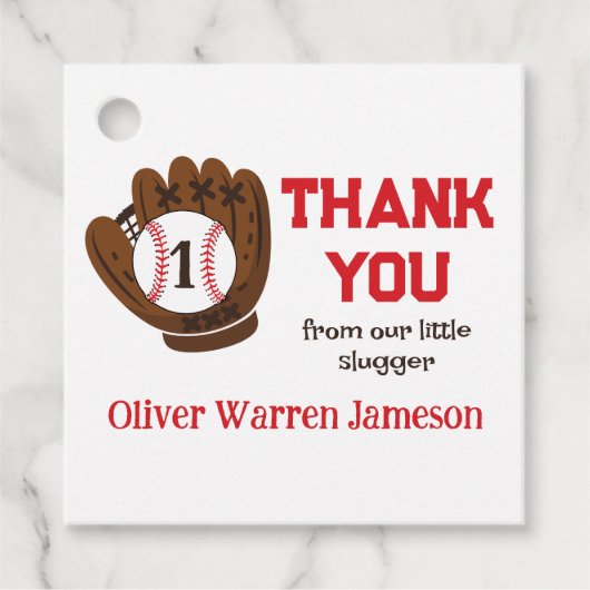 Vielen Dank für das All-Star Baby Birthday Boy Geschenkanhänger (Vorderseite)