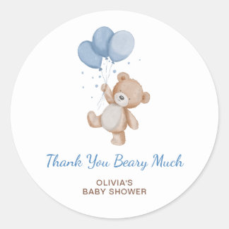 Vielen Dank für das Baby Shower Geschenk Runder Aufkleber