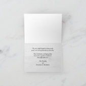 Vielen Dank für das Beileid Hinweis, Sunset am See Dankeskarte (Innenseite)