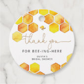 Vielen Dank für das Bienenspiel hier Gefälligkeits Geschenkanhänger (Vorderseite)