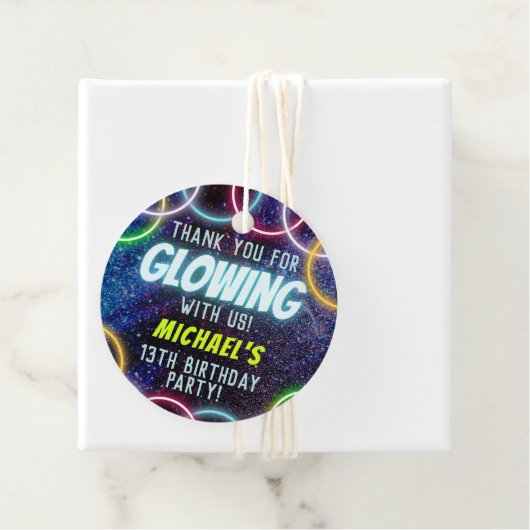 Vielen Dank für das Glühen mit Uns Glühen in Dunke Geschenkanhänger (Beispiel)