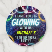 Vielen Dank für das Glühen mit Uns Glühen in Dunke Geschenkanhänger (Vorderseite)