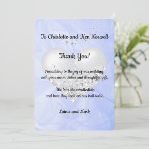 Vielen Dank für das Hochzeitgeschenk 3 Dankeskarte