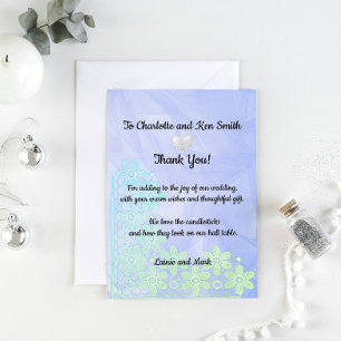 Vielen Dank für das Hochzeitgeschenk 3 Dankeskarte