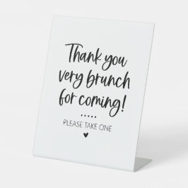 Vielen Dank für das kommende Gastgeschenk Pedestal Sockelschild