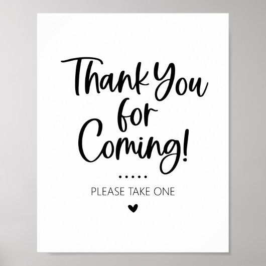 Vielen Dank für das kommende Gefälligkeitstempelze Poster (Vorne)