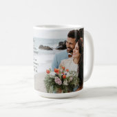 Vielen Dank für das moderne kalligraphische Hochze Kaffeetasse (VorderseiteRechts)