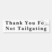 Vielen Dank für das Nicht-Auseinandersetzen (Baske Autoaufkleber (Vorne)