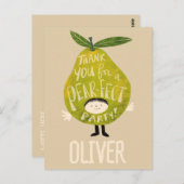 Vielen Dank für das Party einer Birne lustige Birn Postkarte (Vorne/Hinten)