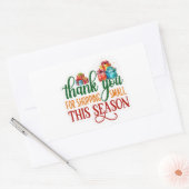 Vielen Dank für das Shopping für kleine Ferien. Rechteckiger Aufkleber (Umschlag)