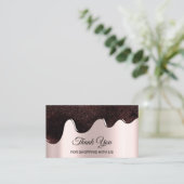 Vielen Dank für das Shopping Rose Tropfen Chocolat Visitenkarte (Stehend Vorderseite)