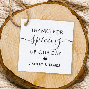 Vielen Dank für das Spicup Our Day Wedding Tag, Kr Geschenkanhänger