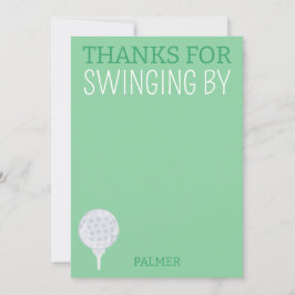 Vielen Dank für das Swingby Golf Party Vielen Dank Einladung