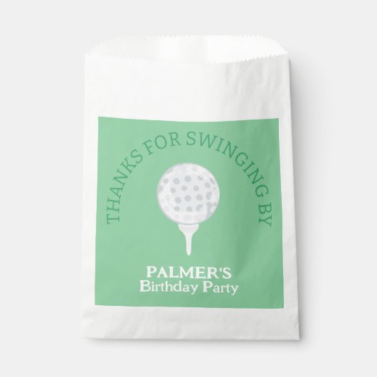 Vielen Dank für das Swinging by Golf Party Vielen Geschenktütchen (Vorderseite)