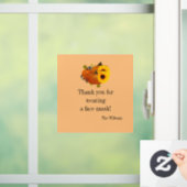 Vielen Dank für das Tragen von Gesichtsmaske Fall Fensteraufkleber (Zuhause)