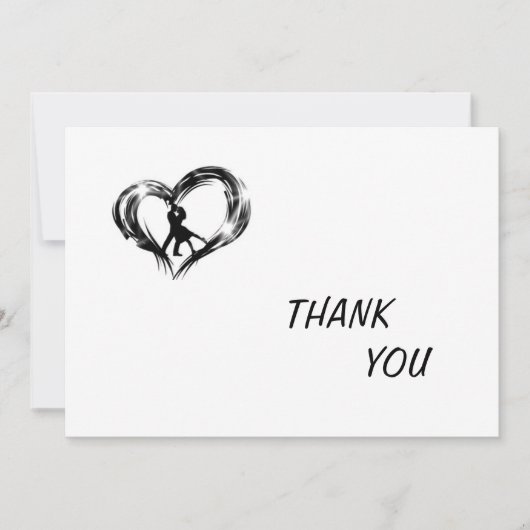 VIELEN DANK FÜR DAS WEDING / DUSCHE EINLADUNG (Vorderseite)