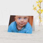 Vielen Dank für das Weihnachtsgeschenk Foto Weißer Karte (Gelbe Blume)