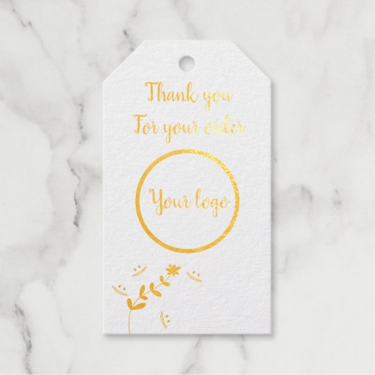 Vielen Dank für Deine Bestellung Geschenkanhänger (Vorderseite)