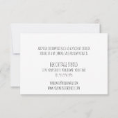 Vielen Dank für Deine Bestellung | Logo hinzufügen Dankeskarte (Rückseite)