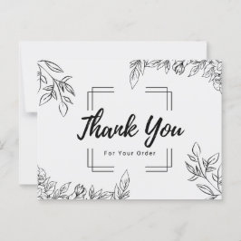 Vielen Dank für Deine Bestellung Postkarte