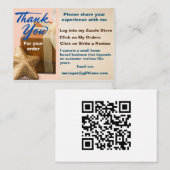 Vielen Dank für Deine Bestellung Visitenkarte (Vorne/Hinten)