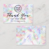 Vielen Dank für Deine Bestellung Visitenkarte (Vorne/Hinten)