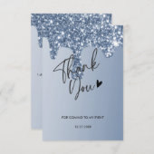 Vielen Dank für den Comingglitter Tropfen danke Ka (Vorne/Hinten)