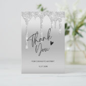 Vielen Dank für den Comingglitter Tropfen danke Ka (Stehend Vorderseite)