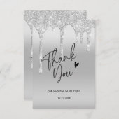 Vielen Dank für den Comingglitter Tropfen danke Ka (Vorne/Hinten)