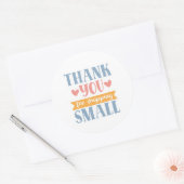 Vielen Dank für den Einkauf kleiner - kleiner Unte Runder Aufkleber (Umschlag)