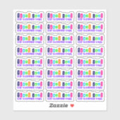 Vielen Dank für den Einkauf kleiner Vinyl-Aufklebe Aufkleber (Blatt)