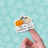 Vielen Dank für den Einkauf Small Fall Pumpkin Bus Aufkleber